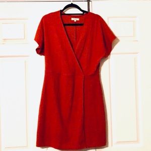 Madewell casual dress orange L NWOT